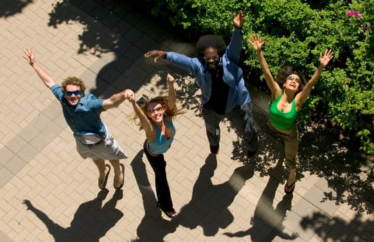 People jumping