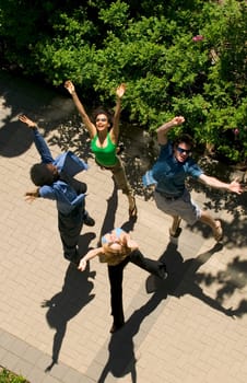 People jumping