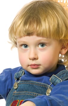 Portrait of little blond boy