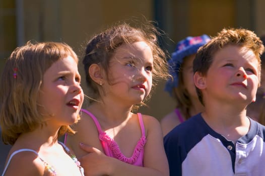 A group of children