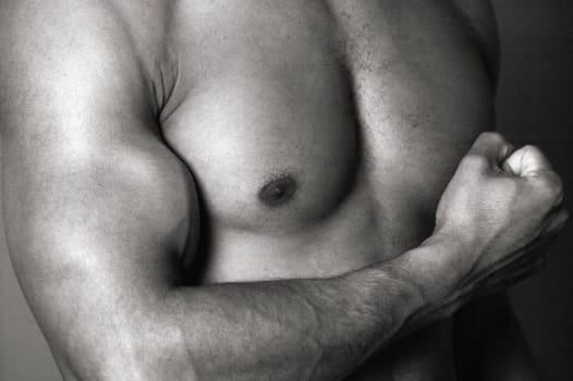 Pumped up muscles
