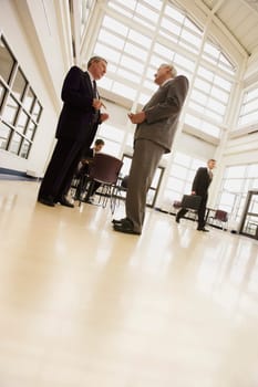 Businessmen discussing