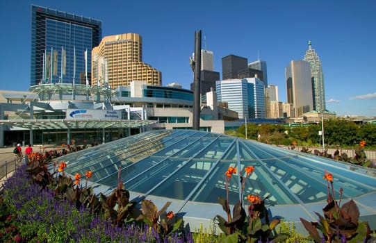 Modern city skyline