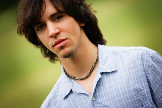 A portrait of a young man