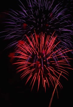 Exploding fireworks
