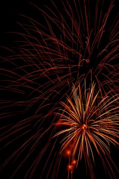 Exploding fireworks