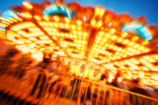 A carousel ride