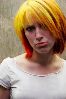 A teenager's expression