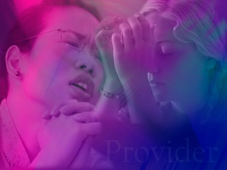 Women praying