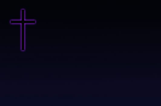 Purple highlighted cross