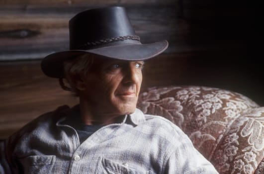 Man with cowboy hat