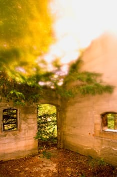 An old ruined building