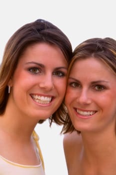 A portrait of two young women