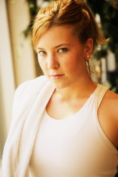 Portrait of a young woman