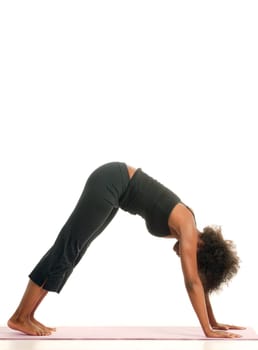Woman stretching