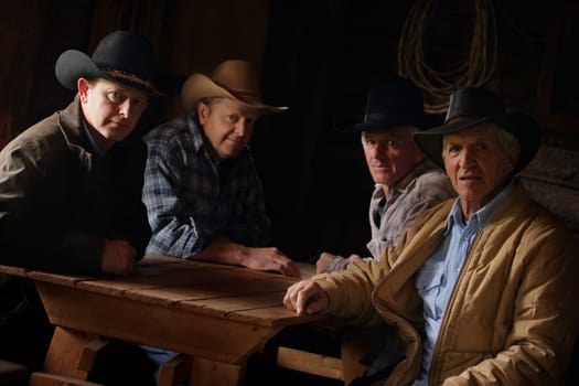 A group of cowboys
