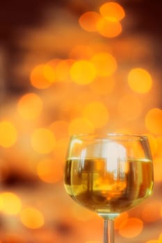 A glass of wine