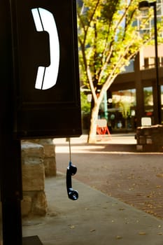 Public phone off the hook