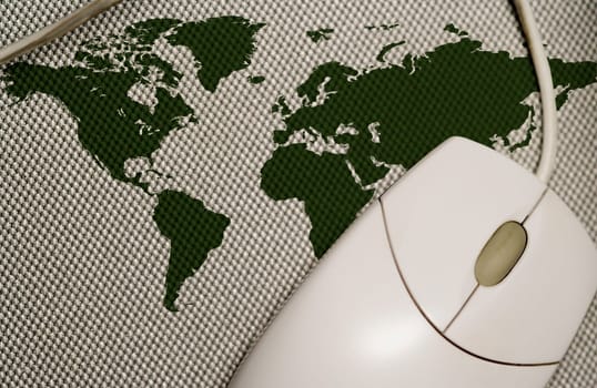 Computer mouse pad and mouse