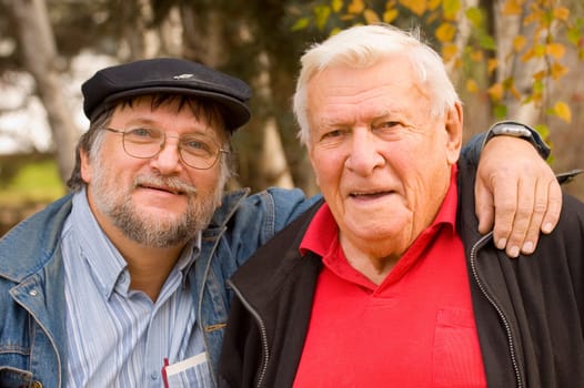 Portrait of two men