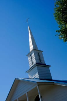 A church steeple