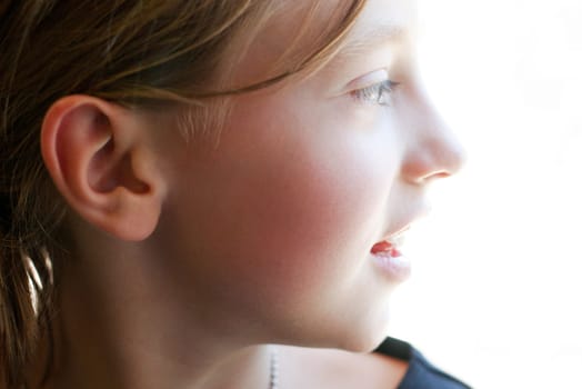 Profile of a girl's face
