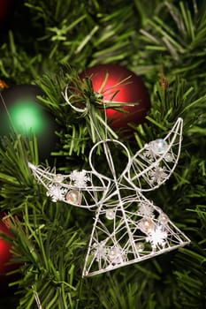 Closeup of Christmas angel