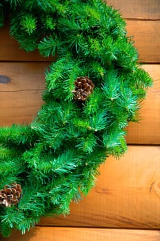 A Christmas wreath
