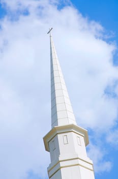 A church steeple