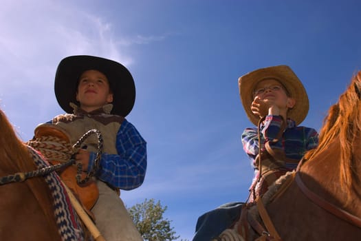 Two young cowboys