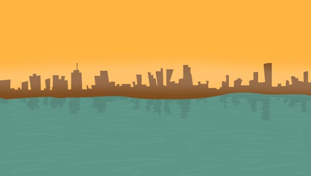 A cityscape