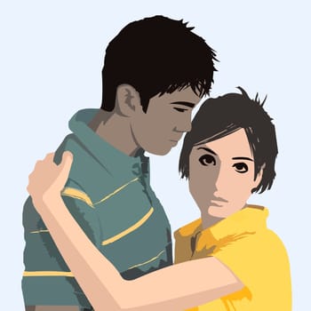 A young couple