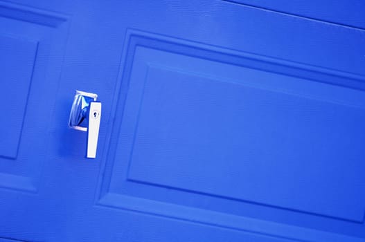Closeup of door handle