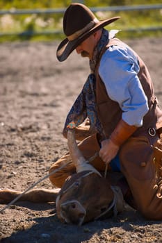 Steer wrestling