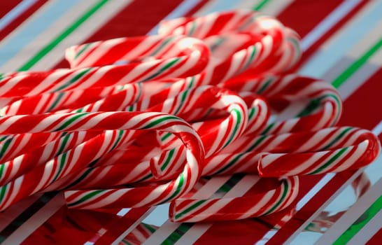 A group of candy canes