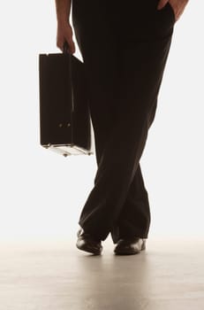 Businessman with briefcase