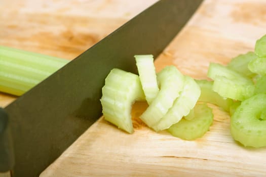 Slicing celery