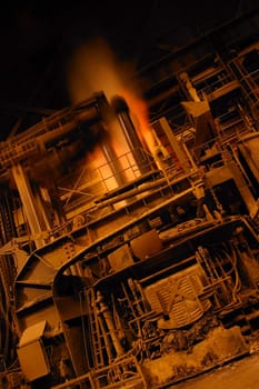 Steel factory machinery
