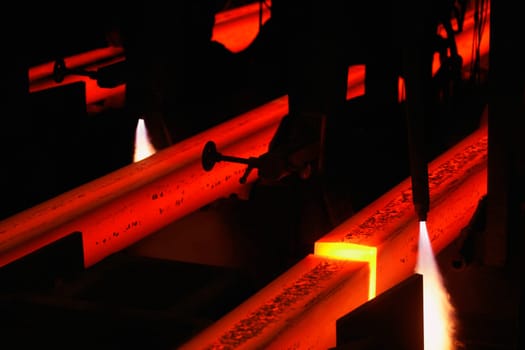 Equipment in a molten steel factory