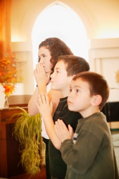 Children praying