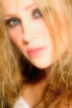Closeup of a woman's face