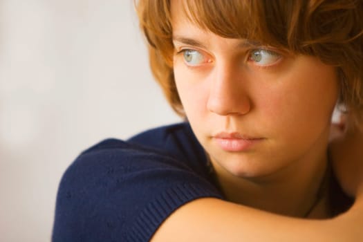 A young woman's face
