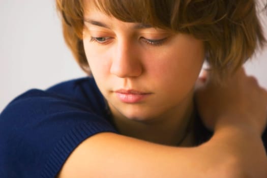 A young woman's face