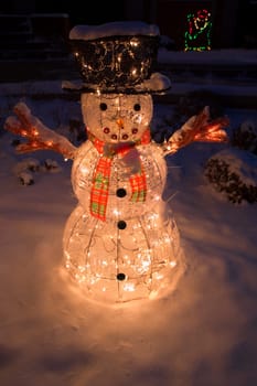 Illuminated snowman