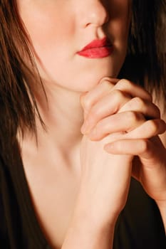 Woman praying
