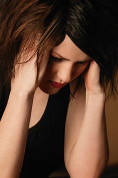 Frustrated young woman
