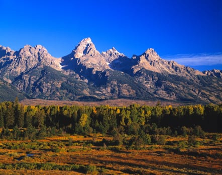 Grand Teton Range,in morning light