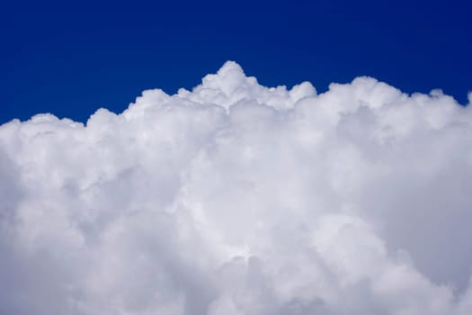 Closeup of clouds in the sky