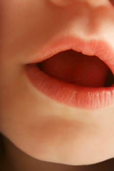 Closeup of a baby's mouth