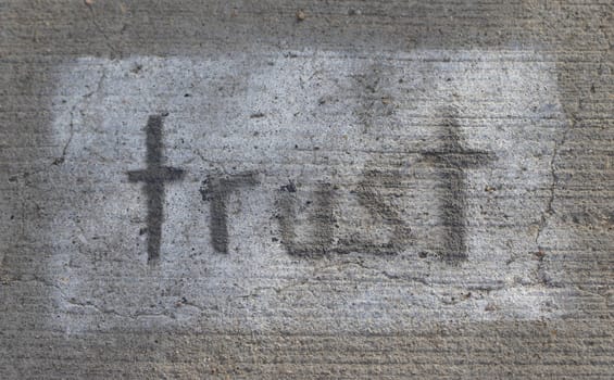 Trust on concrete